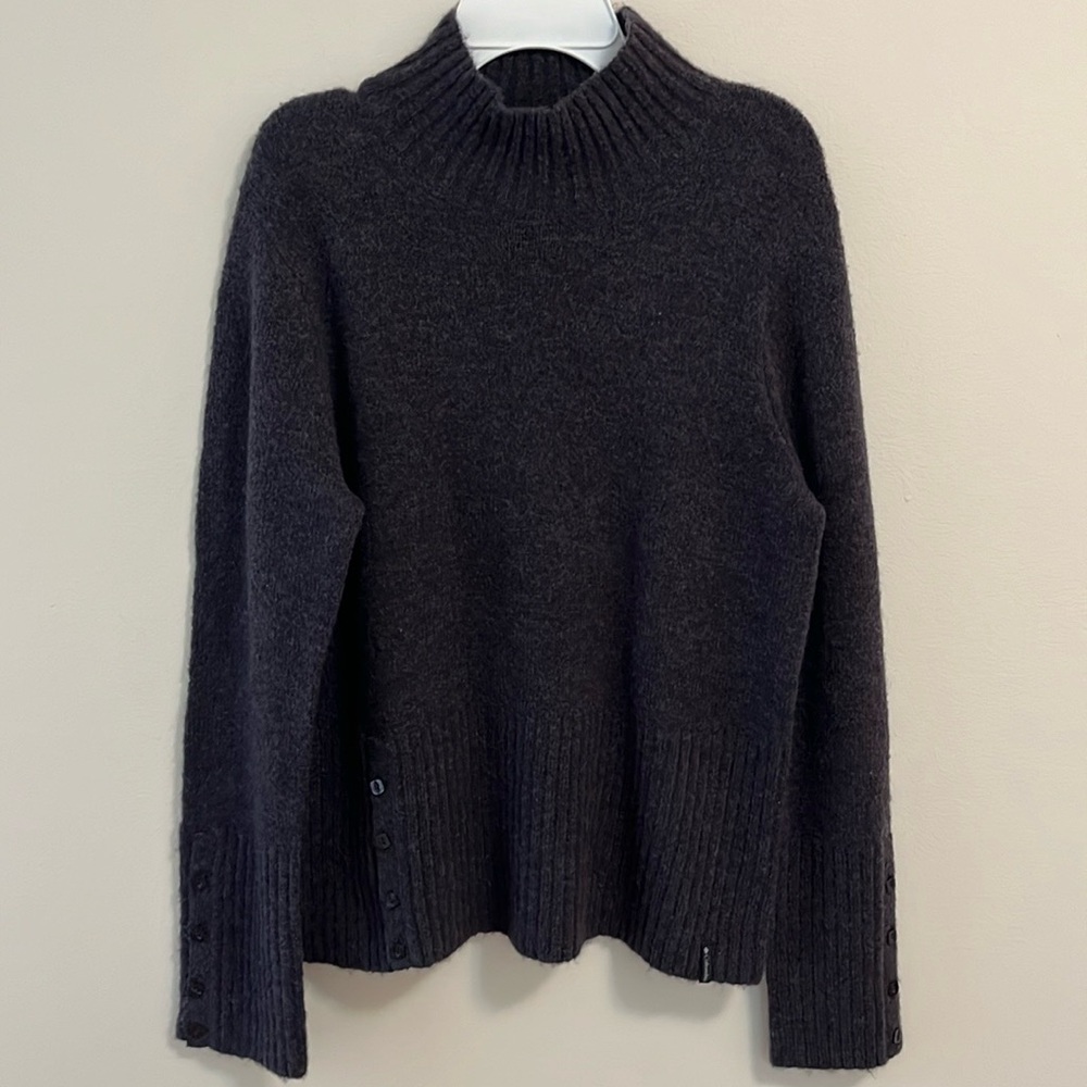 Columbia Vertex sweater top woman’s large purple knit pullover mock turtleneck